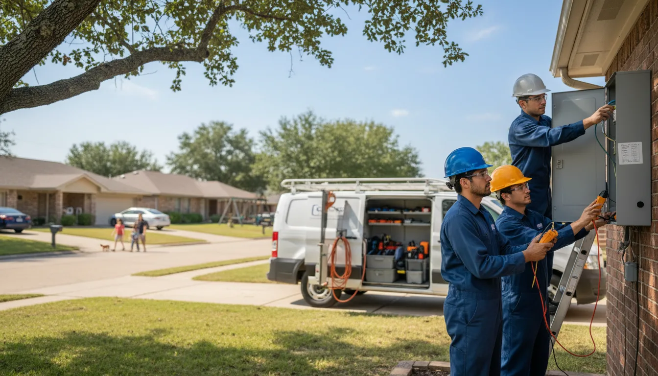 Certified electrician providing emergency electrical services in Poplar, WI